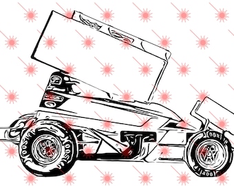 Download Sprint Car Svg Etsy