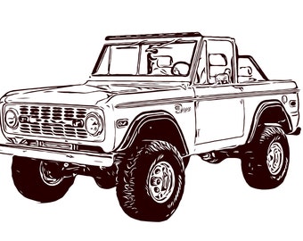Ford Bronco Svg Etsy