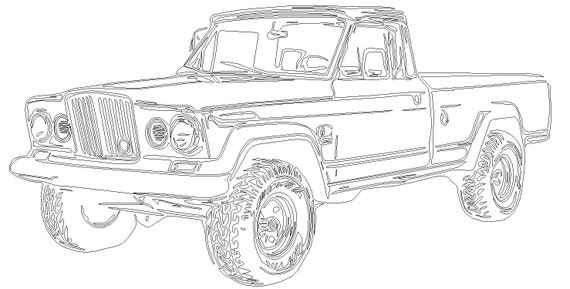 Download 1967 Jeep Gladiator Png Svg Dxf Eps Vector Files For Etsy