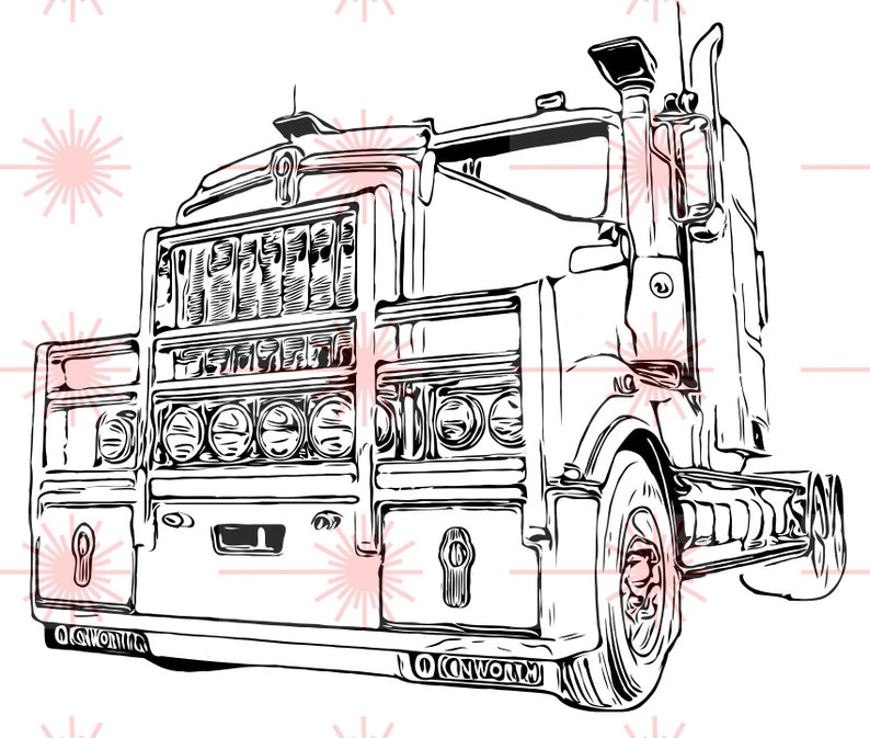 Free Free 100 Kenworth Semi Truck Svg SVG PNG EPS DXF File