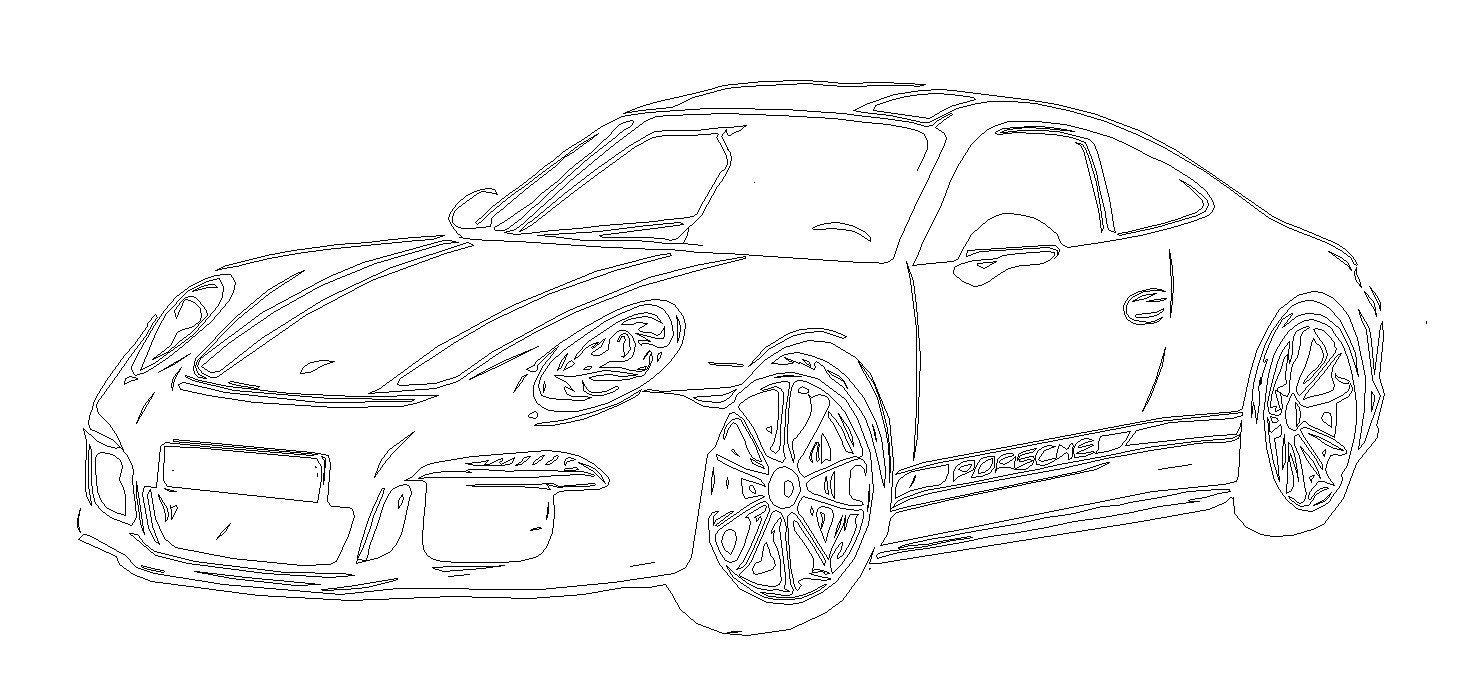 2016 Porsche 911 Carrera svg dxf eps png vector file for | Etsy