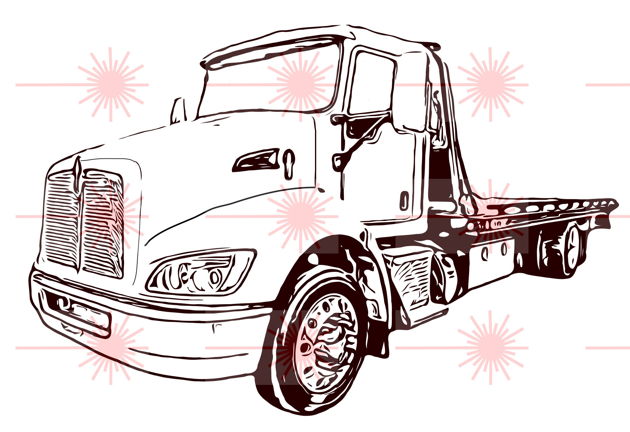 Free Free 161 Flat Bed Tow Truck Svg SVG PNG EPS DXF File