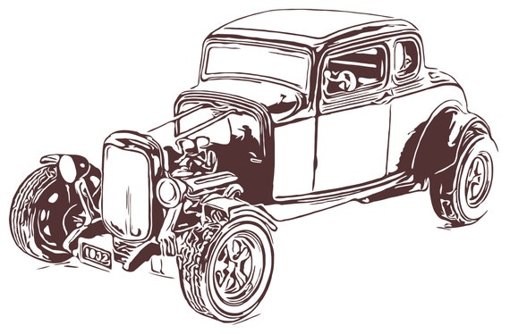 1932 Ford Model T Svg Dxf Eps Vector Files For Engraving Etsy