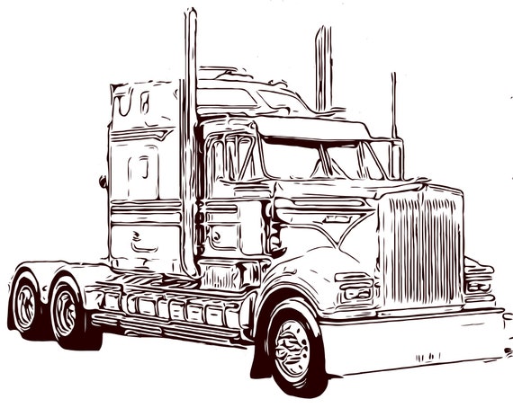 Free Free Kenworth Truck Svg 318 SVG PNG EPS DXF File