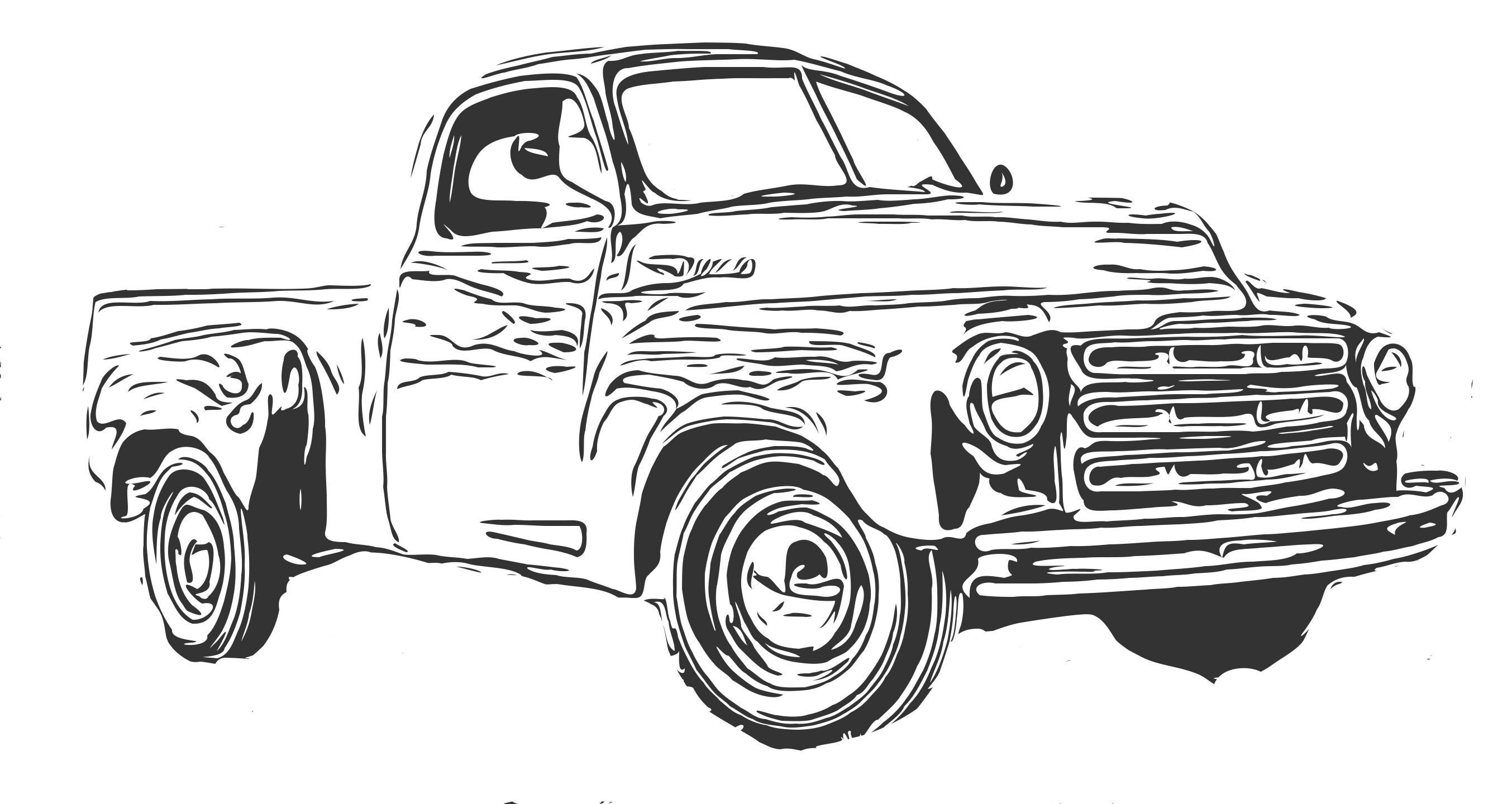 1949 Studebaker Svg Dxf Eps Vector Files For Engraving Etsy