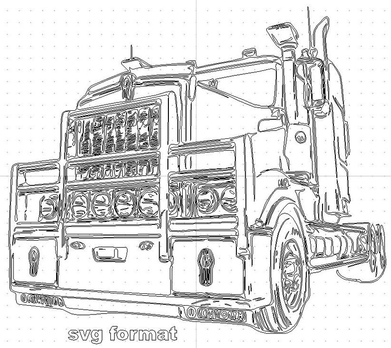 Free Free 100 Kenworth Semi Truck Svg SVG PNG EPS DXF File
