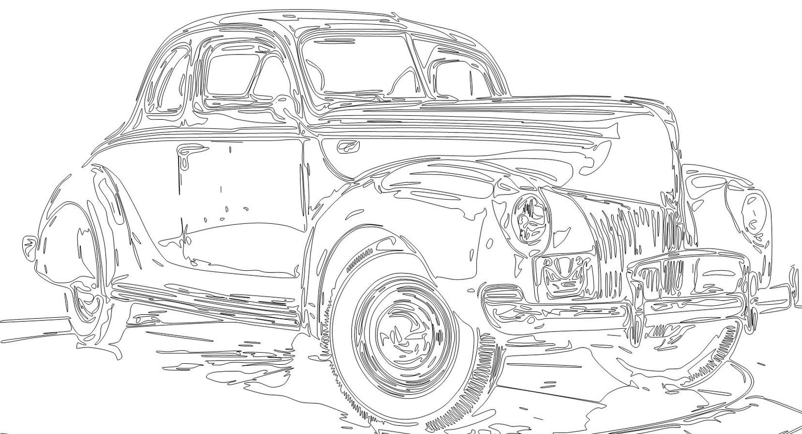 Download 1940 Ford Coupe Classic Vintage Car dxf svg eps vector files | Etsy