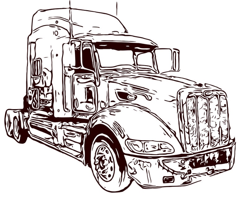 Free Free 113 Peterbilt Semi Truck Svg SVG PNG EPS DXF File