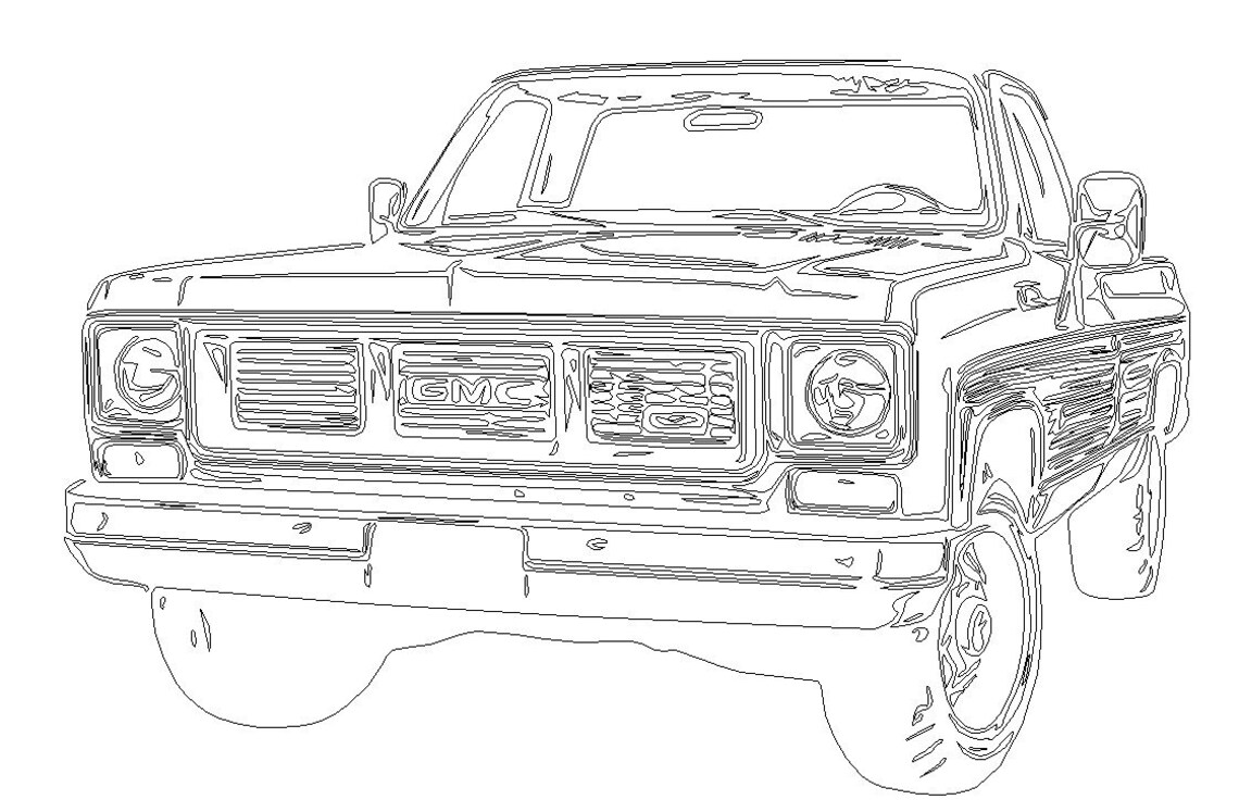 Free Free 292 Silhouette Gmc Truck Svg SVG PNG EPS DXF File