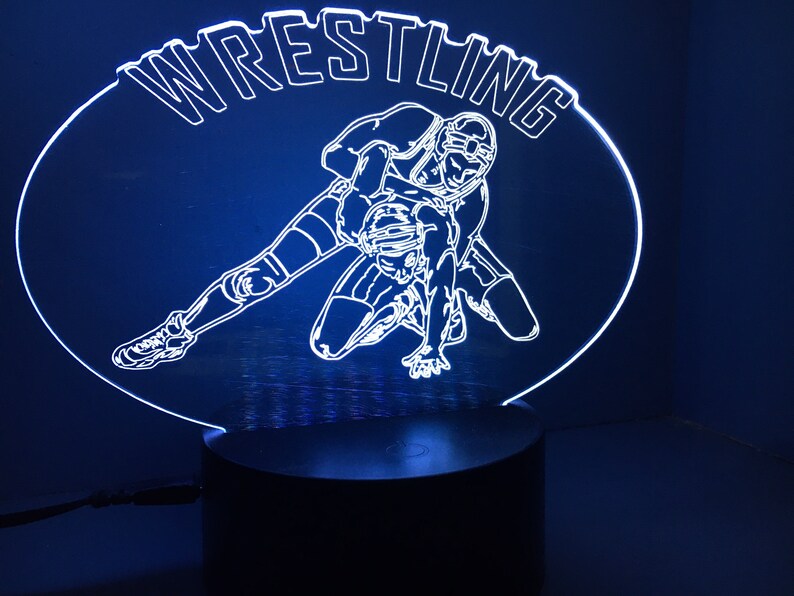 Wrestling LED Lamp Desk Lamp night light Gift For parents Etsy