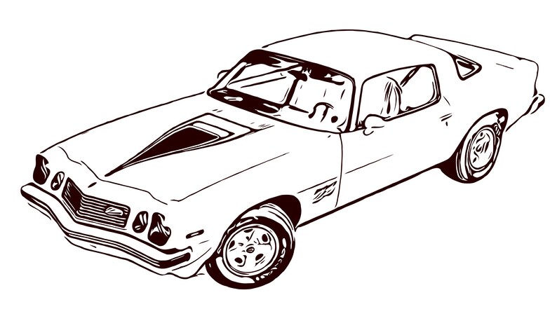 Download 1974 Chevy Camaro Z28 png svg dxf eps vector files for | Etsy