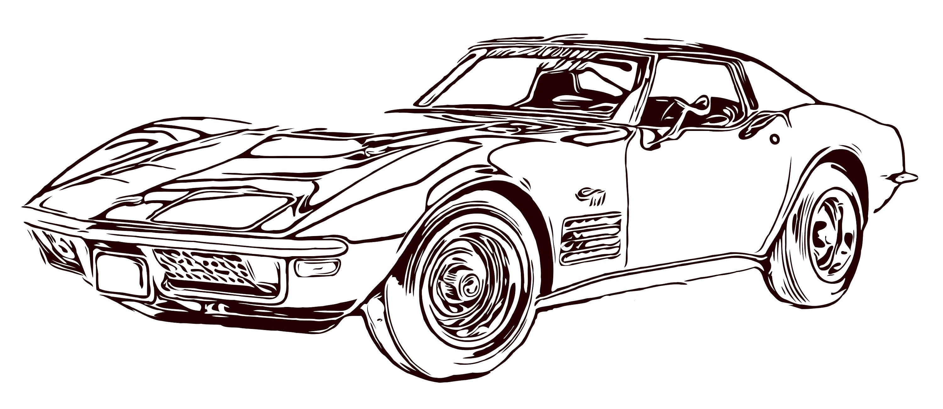 Download 1971 Chevy Corvette svg dxf eps png vector file for ...