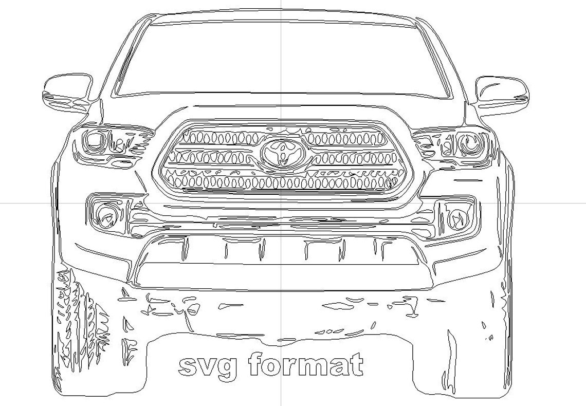 2016 Toyota Tacoma svg dxf eps png vector files for engraving | Etsy