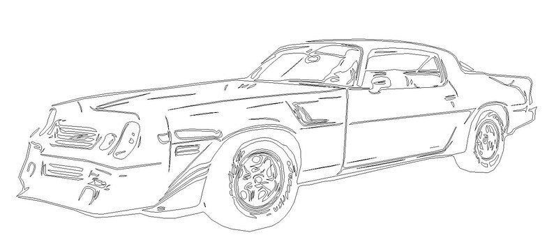 Download 1981 Camaro svg dxf eps png vector file for engraving | Etsy