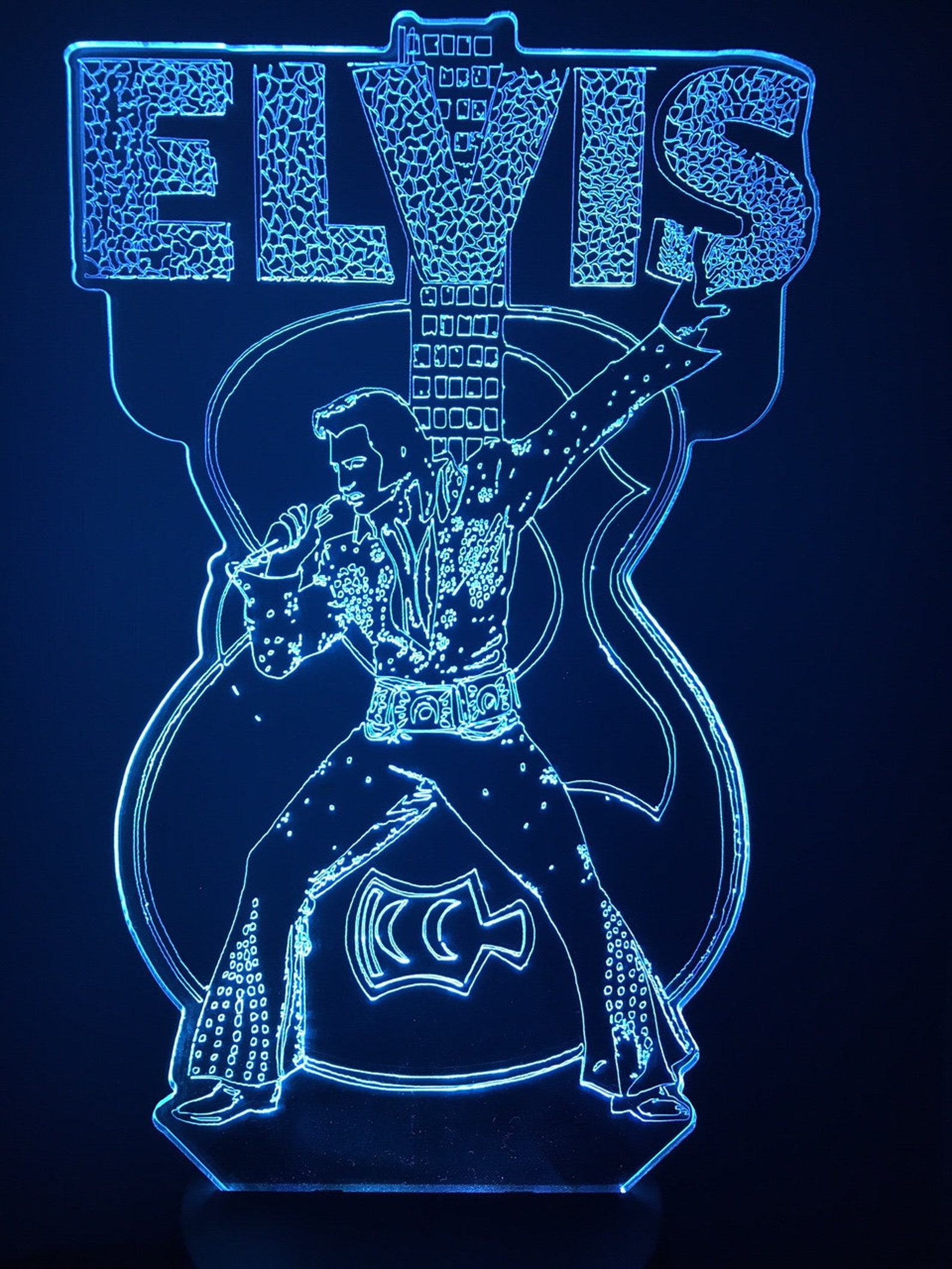 Elvis LED light Personalized Gift LEDElvis1 Etsy