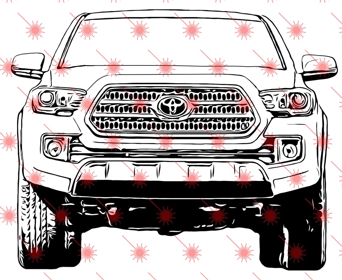 2016 Toyota Tacoma svg dxf eps png vector files for engraving | Etsy