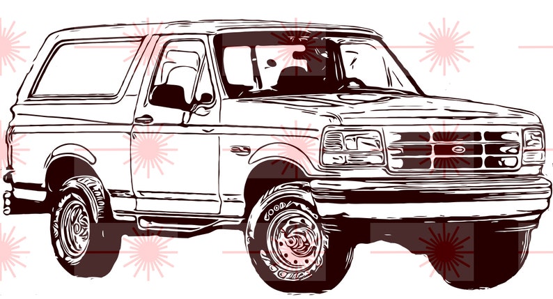 Download 1992 Ford Bronco svg dxf eps png vector files for ...