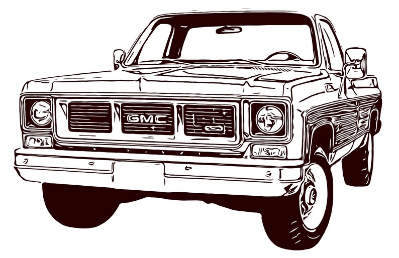 Free Free 319 Silhouette Gmc Truck Svg SVG PNG EPS DXF File