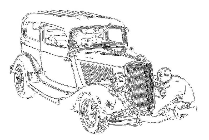 Download 1934 Ford Sedan / Vintage Car dxf svg eps vector files for | Etsy