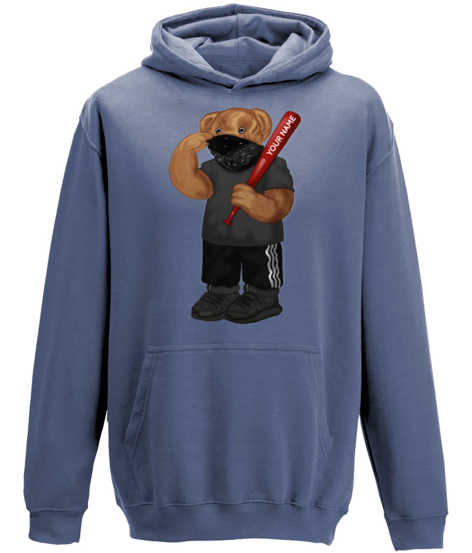 PERSONALISED Gangster / Thug Polo Bear Printed Hoodie / Hoody | Etsy