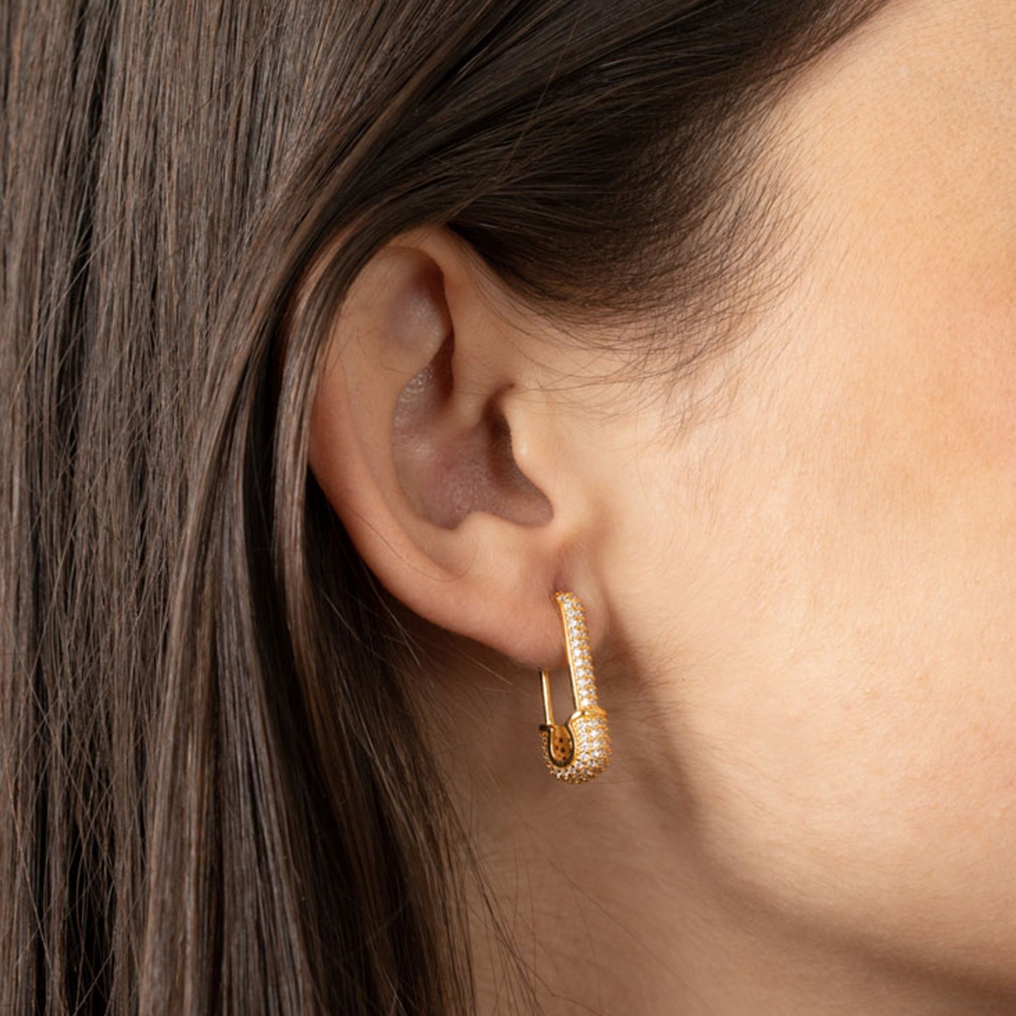 Adina's jewels safety pin earrings deals
