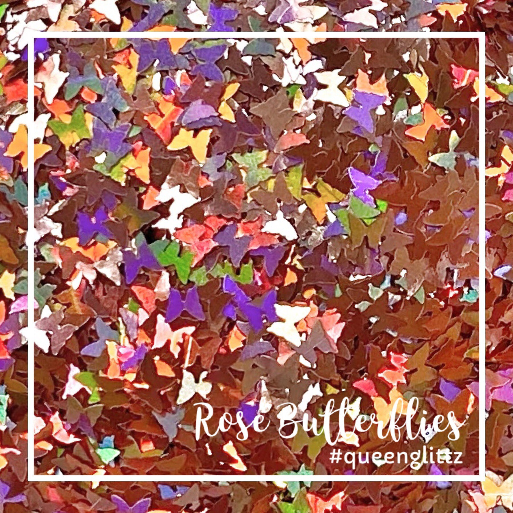 Holographic Rose Butterflies Pink Butterfly Rose Butterfly Confetti G…