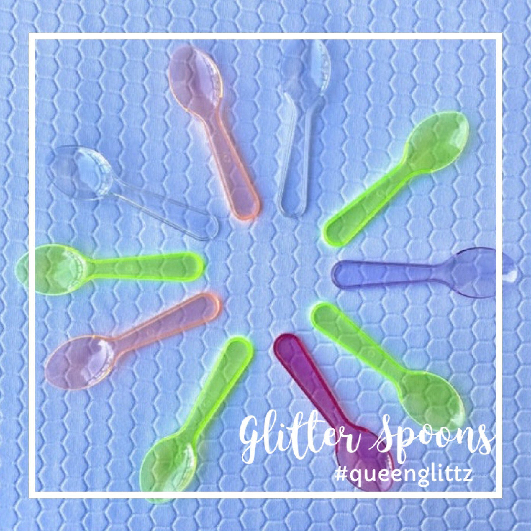 Glitter Spoons Sprinkle Glitter Spoons Scoop Glitter Spoons