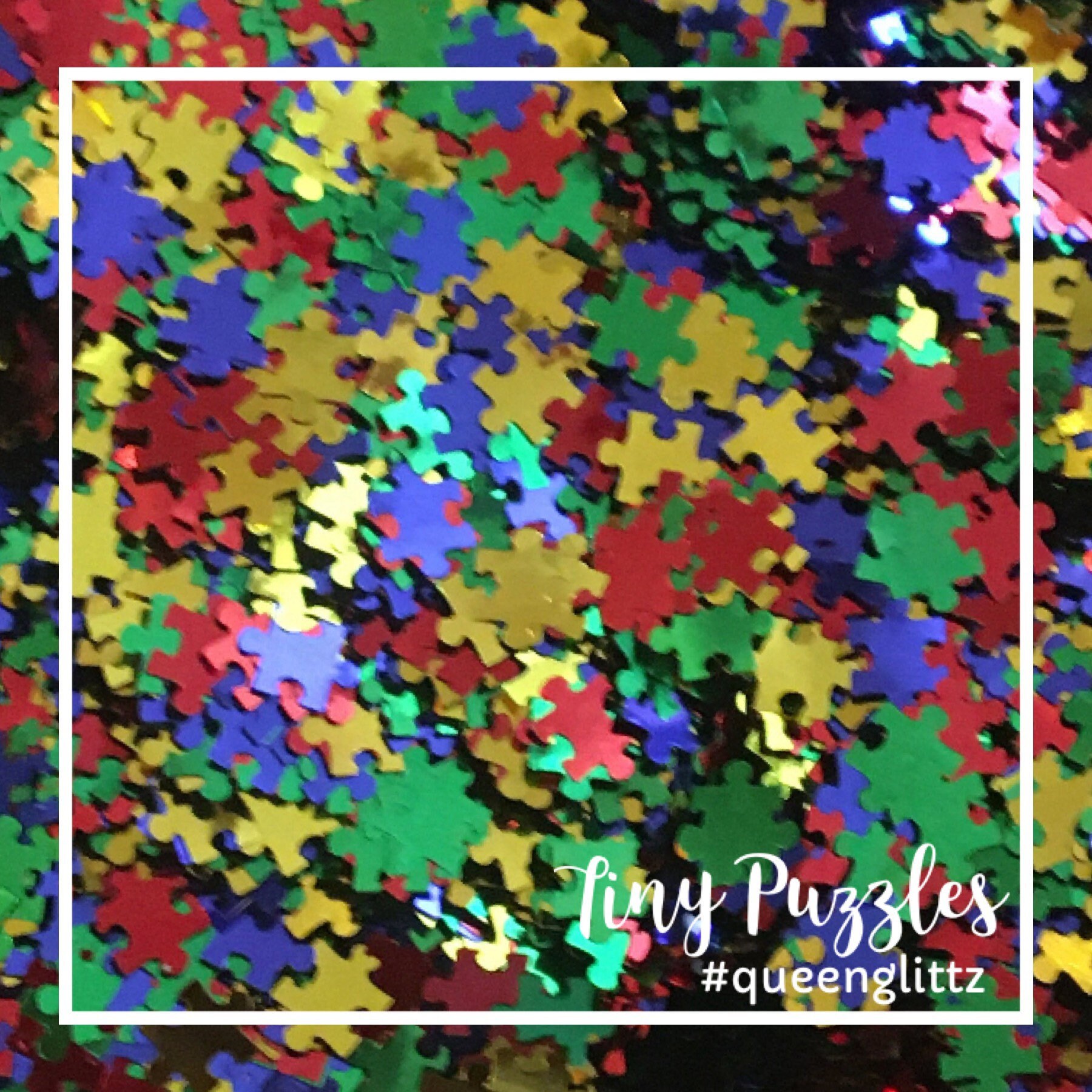 Tiny Puzzle Glitter • Confetti Puzzle Pieces •Glitter Puzzle Pieces •…