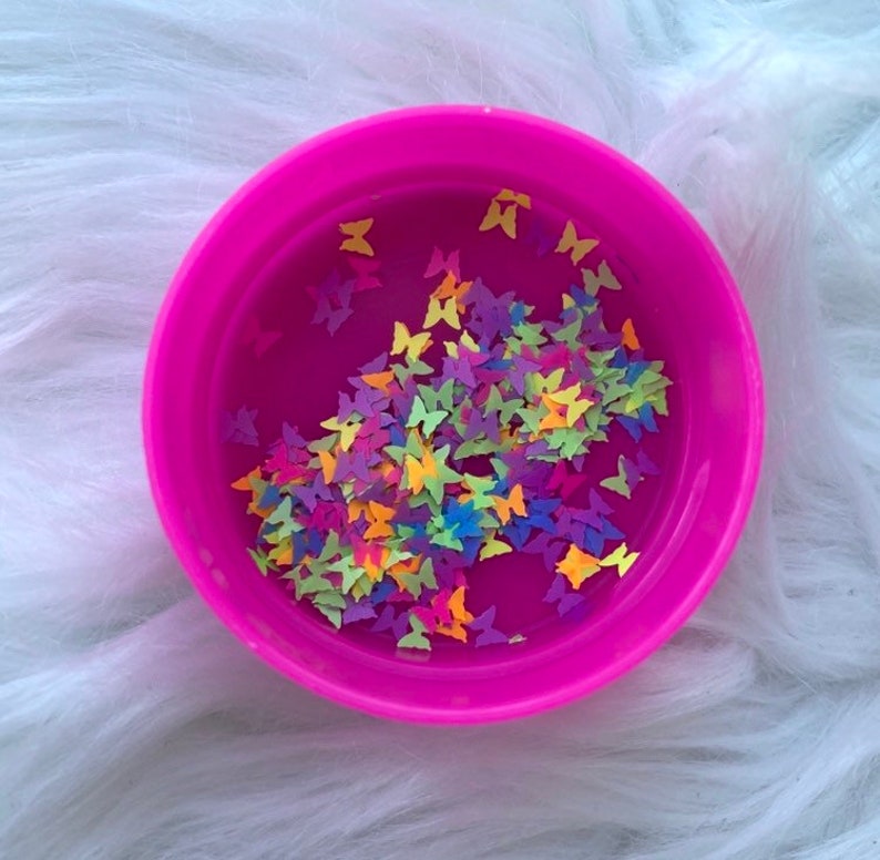 Butterflies Rainbow Butterfly Glitter Butterflies Confetti Etsy