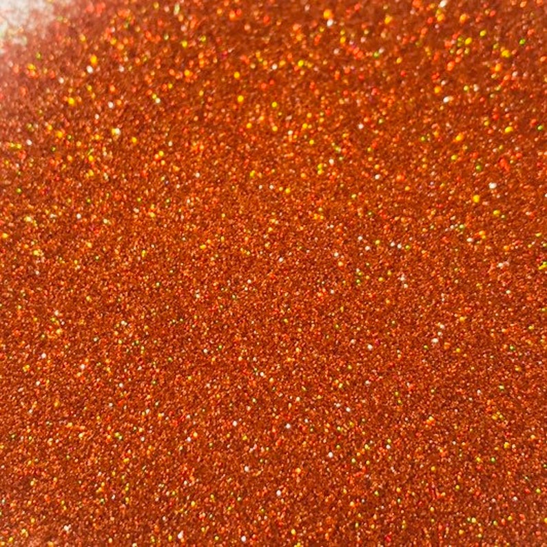Holographic Burnt Orange Glitter Holographic Glitter Fine Etsy