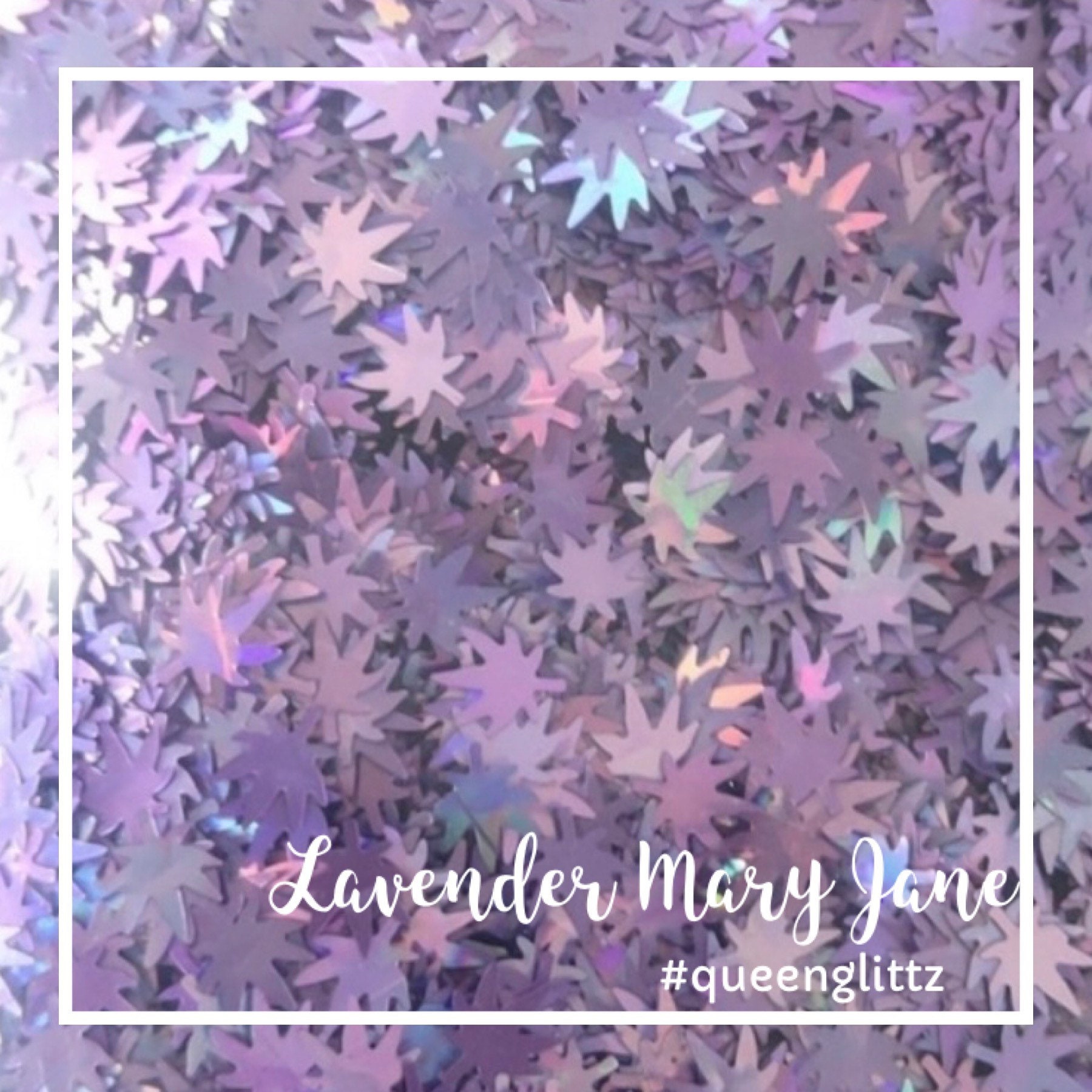 Mary Jane Leaf Glitter Lavender Shape Purple Hemp Leaf Glitter Weed L…