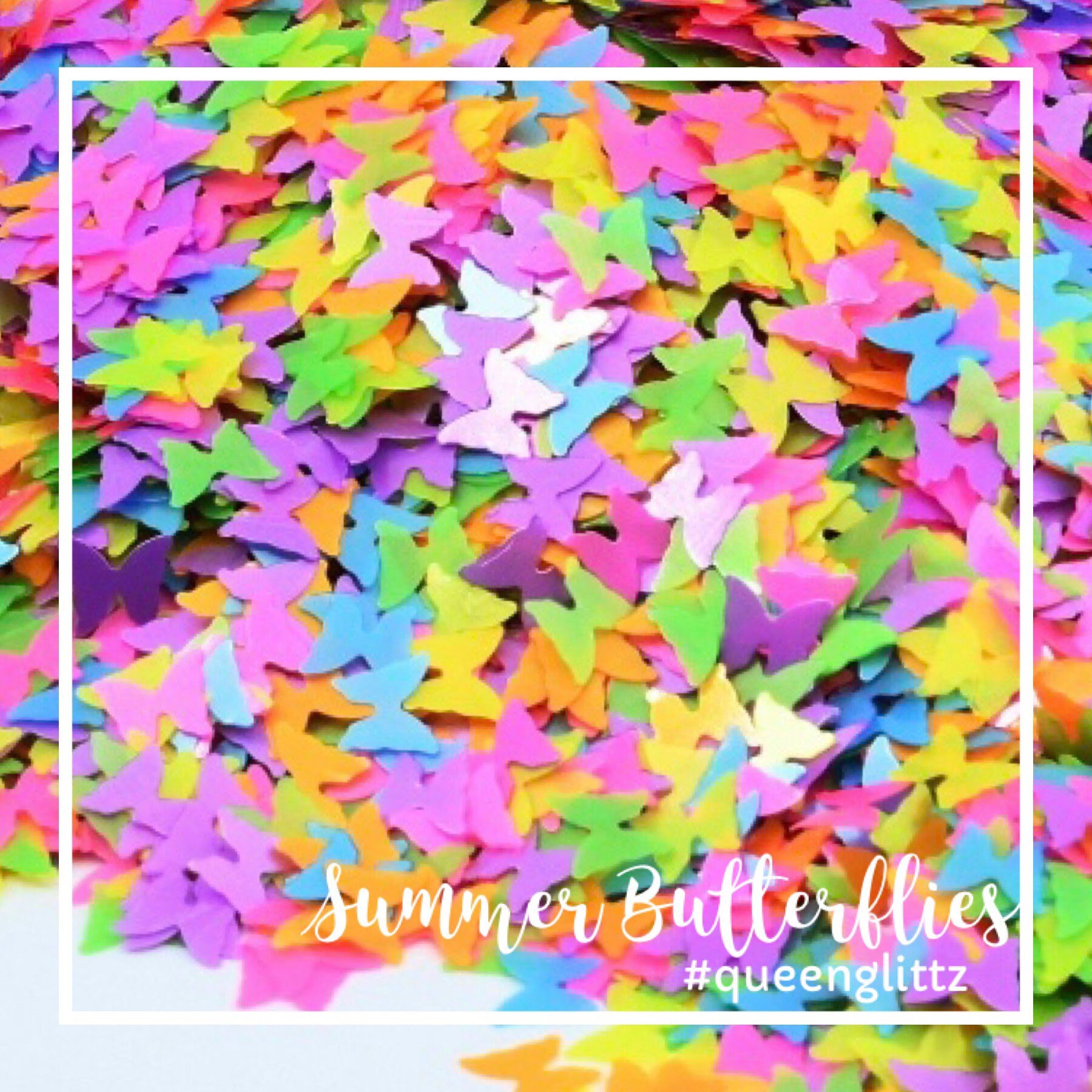 Butterflies Rainbow Butterfly Glitter Butterflies Confetti Etsy