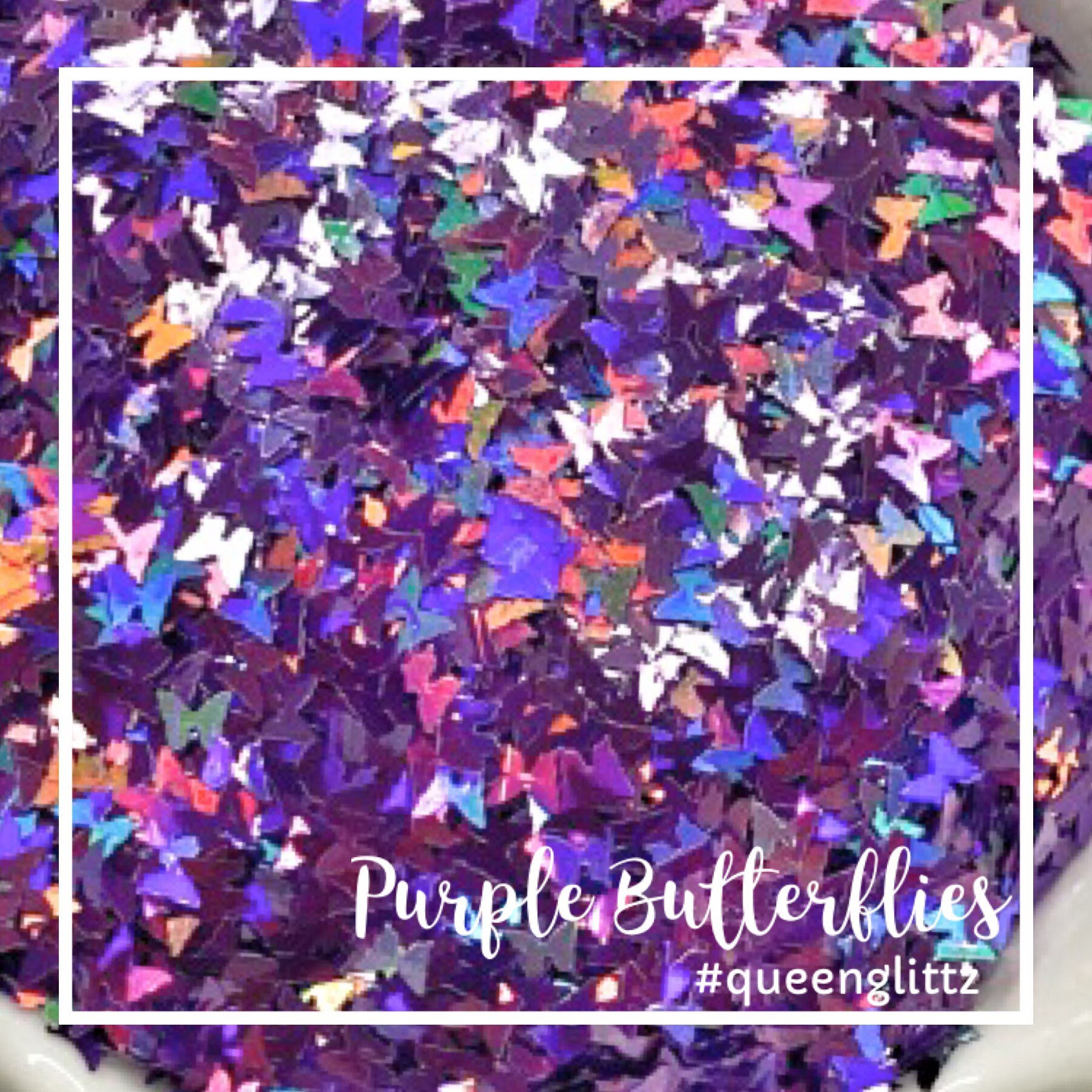 Holographic Purple Butterflies Butterfly Glitter Butterfly Confetti G…