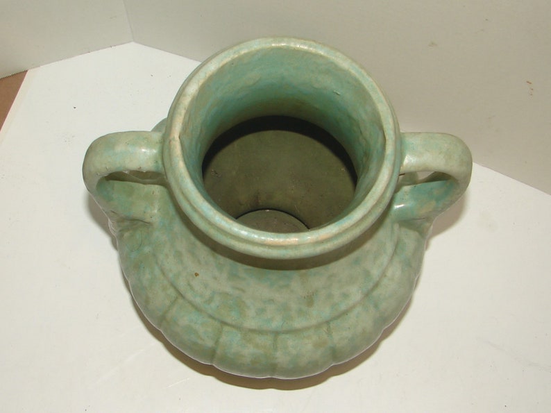 Early Nelson McCoy Pottery Handled Urn Vase