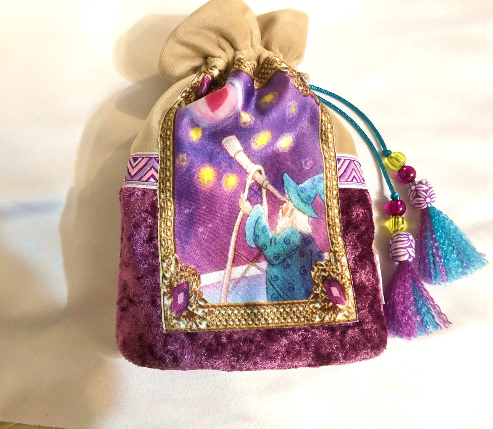 Bolsa De Terciopelo Para Oracle Merl n Tarot Bolsa De Cartas Etsy