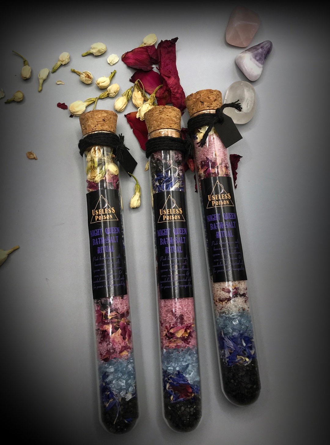 Night Queen | Bath Salts | Gothic Gifts | Beauty Ritual - Etsy