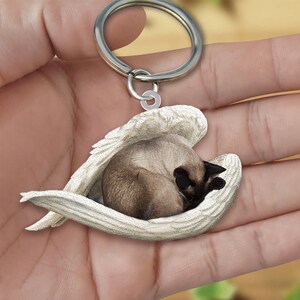 Siamese cat keychain sale