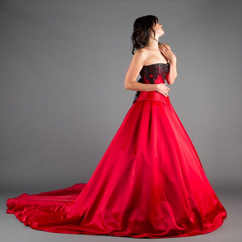 Elegant Goth Wedding Dress