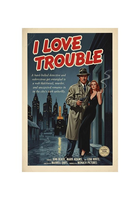 I Love Trouble 1948 DVD Movie Film-noir Mystery Franchot Tone