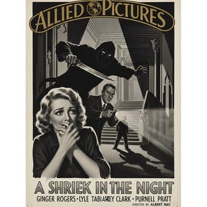 Un grito en la noche (1933), película de misterio pre-código (DVD), Ginger Rogers