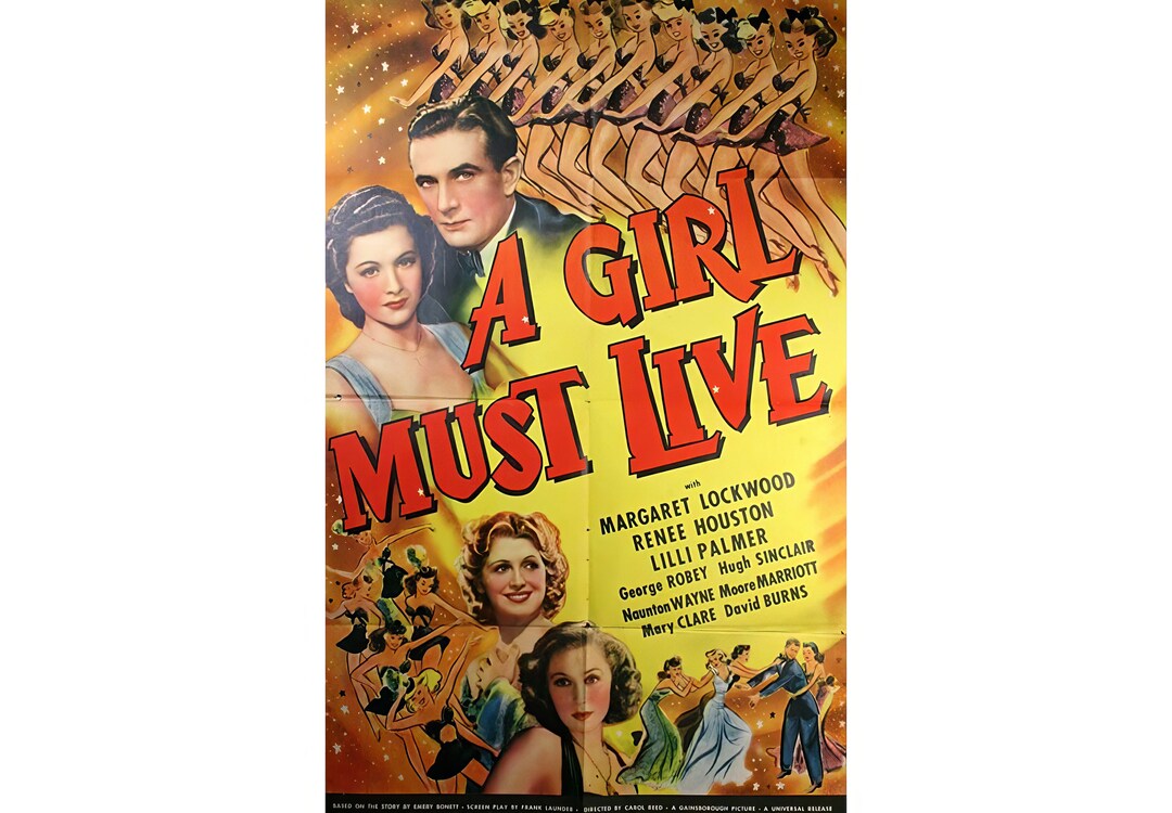 A Girl Must Live 1939 DVD Movie Film British Comedy Drama Margaret