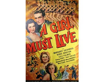 A Girl Must Live (1939) Classic Comedy DVD | Golden Age Hollywood Film