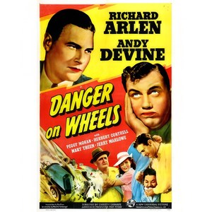 Danger on Wheels 1940 DVD Film Sport Richard Arlen Andy Devine Peggy Moran Vinto