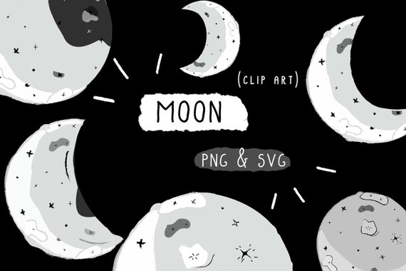 Download Free Sale Moon Phase Lunar Space Handmade Vector Png Svg Clip Etsy SVG DXF Cut File