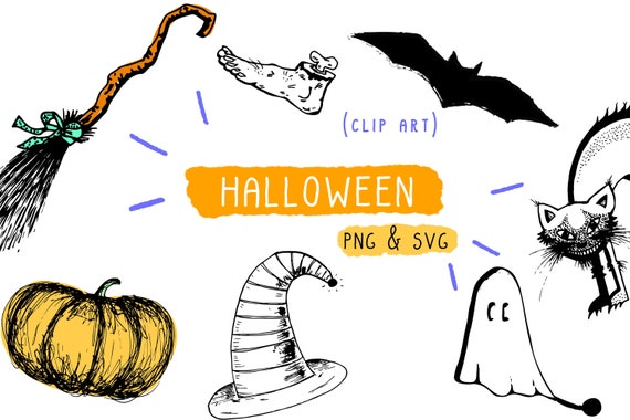 Download Free Halloween Cutting File Clip Art Handmade Vector Png Svg Etsy SVG Cut Files