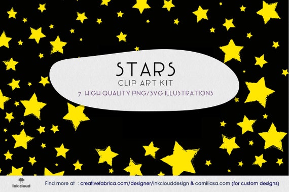 Download Free Stars Moon Phase Lunar Space Handmade Vector Png Svg Clip Etsy SVG Cut Files
