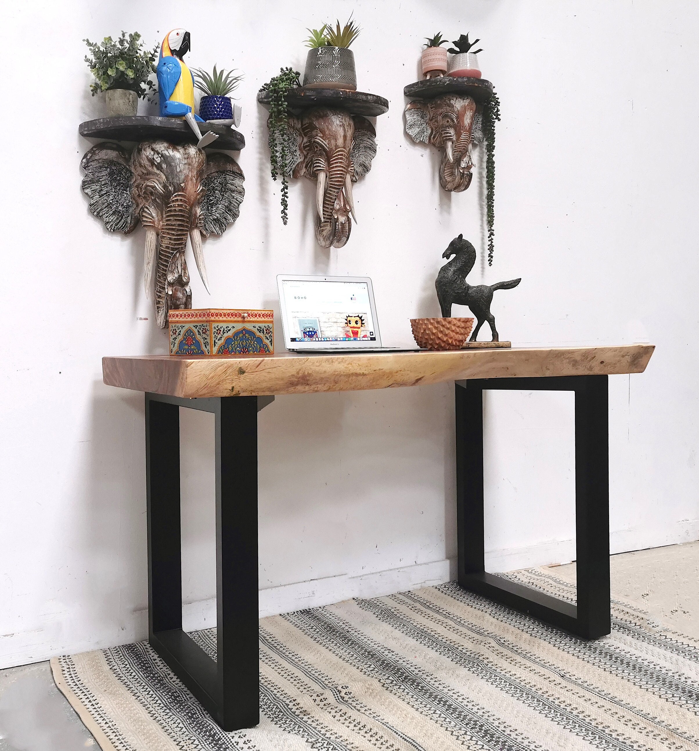 Unfinished wood 2024 furniture desk