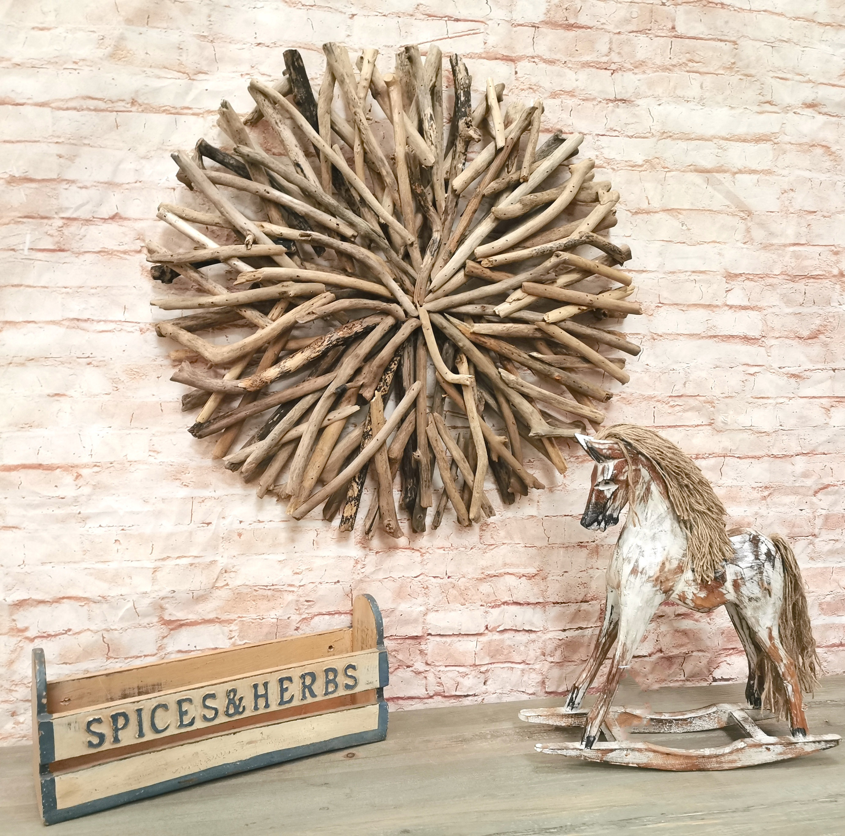 Driftwood Circle Wall Hanging Hand Made 2 Sizes Available Etsy UK