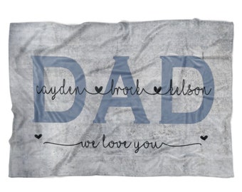 personalized blankets for father's day