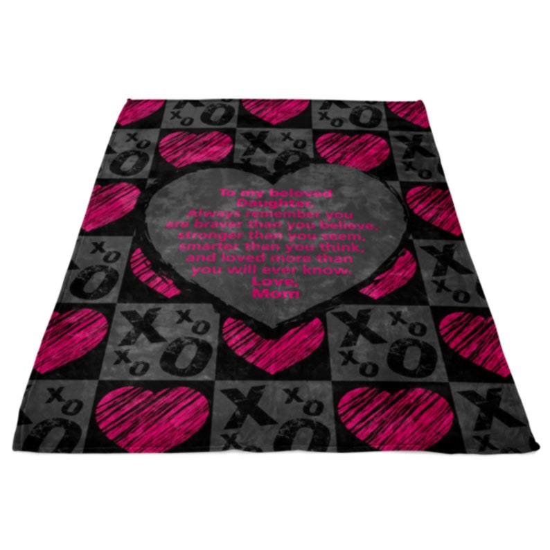 Daughter Blanket Daughter Gift From Mom Personalized Blanket Etsy UK